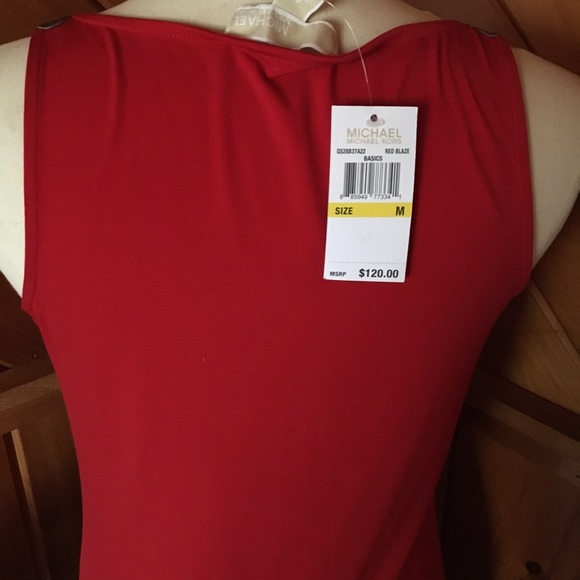 NWT MICHAEL KORS RED DRESS - Picture 4 of 4